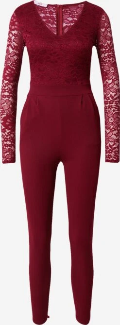 Wal G Lange Jumpsuits Jumpsuit BLAKE Dames Merlot