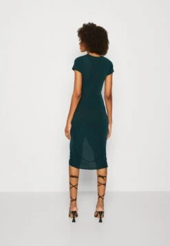 Wal G Wrap Midi Dress - Gebreide Jurk - Forest Green -Wal G 7387f7b595b141b5abb06dff2666d12d