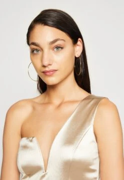 Wal G Evalina One Sleeve Maxi - Galajurk - Champagne -Wal G 74a6dde286394af28f5dcc184f00701a