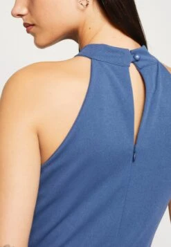 Wal G Hannah Cut Out Maxi - Galajurk - Denim Blue -Wal G 7784bf8caf0d4214a49b5f5b4f854220