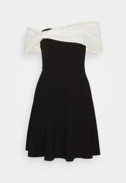 Wal G Alia Off Shoulder Skater - Cocktailjurk - Black/White -Wal G 79520db41a524ab2b772b5e28f8149b5