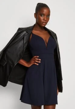 Wal G Vincent Skater Dress - Jerseyjurk - Navy Blue 9 Wal G Vincent Skater Dress - Jerseyjurk - Navy Blue -Wal G 7aaefa8982234b199702f51844e00963