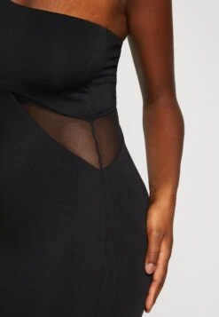 Wal G Zakera Contrast Midi Dress - Jerseyjurk - Black -Wal G 7c9f429ad0a64db5a068616dea8cc7f5