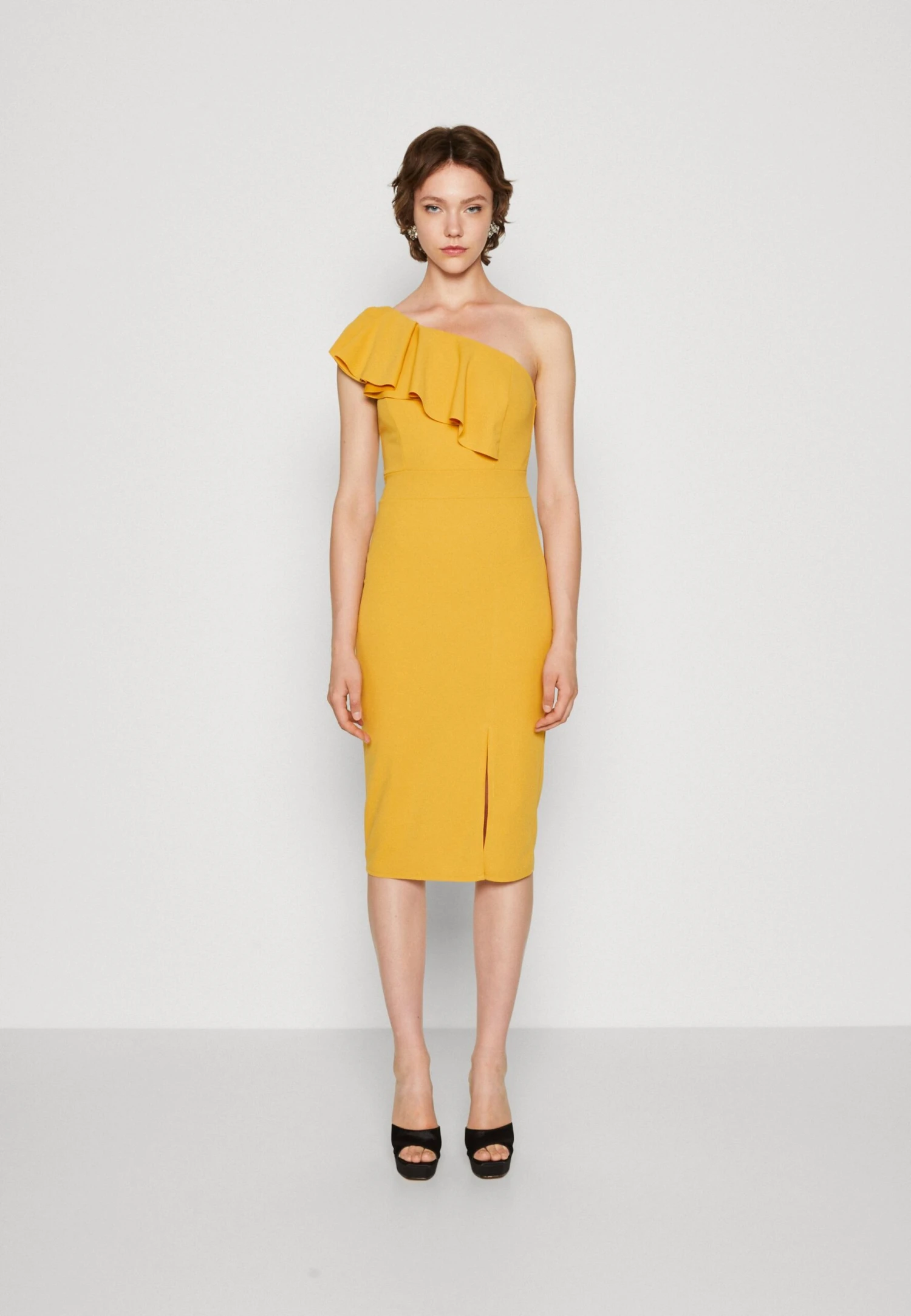 Wal G Andy Ruffle Midi - Cocktailjurk - Mango 1 Wal G Andy Ruffle Midi - Cocktailjurk - Mango