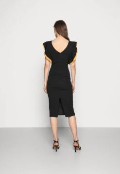 Wal G Kelly Ruffle Sleeve Midi Dress - Cocktailjurk - Black 7 Wal G Kelly Ruffle Sleeve Midi Dress - Cocktailjurk - Black -Wal G 7f6ceca4ebc3430f8e15c6da4334f563
