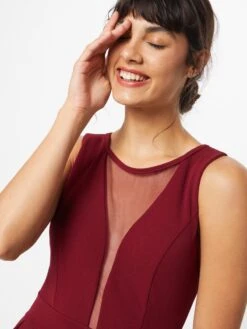 Wal G Cocktailjurken Cocktailjurk Dames Wijnrood -Wal G 80798070ad1a2220dff355a7a3a108c0