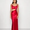 Wal G Sharara Cut Out Dress - Cocktailjurk - Red