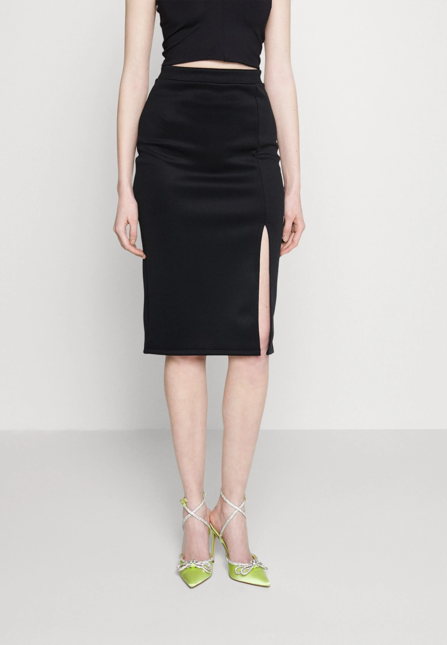 Wal G Valentines Heart Midi Skirt - Kokerrok - Black 1 Wal G Valentines Heart Midi Skirt - Kokerrok - Black