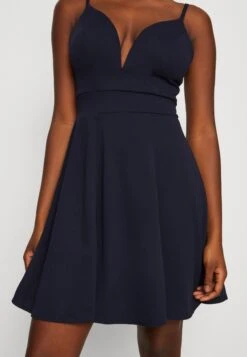 Wal G Vincent Skater Dress - Jerseyjurk - Navy Blue 11 Wal G Vincent Skater Dress - Jerseyjurk - Navy Blue -Wal G 83f171c5f5d44f60b6fff5b5256c174f