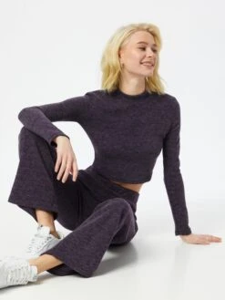 Wal G Longsleeves Shirt TRACEY Dames Aubergine -Wal G 840bdd502d30c2b4c96dd792b9bda3c5