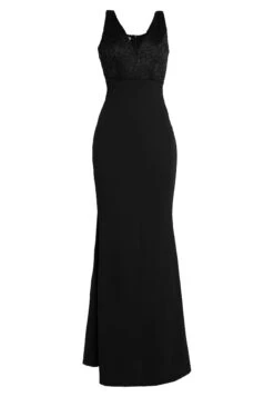 Wal G V Neck Maxi - Galajurk - Black -Wal G 887c335eb3494f0caf6b4bcc610d2fbd