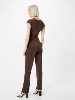 Wal G Lange Jumpsuits Jumpsuit HALA Dames Chocoladebruin -Wal G 8a4213702848bcf93a4c1a91761557f8