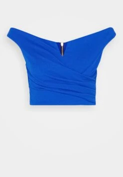 Wal G Valentines Heart Crop - Top - Electric Blue -Wal G 8aaf00e6dc4540f4bd3cc9f8a73a1508