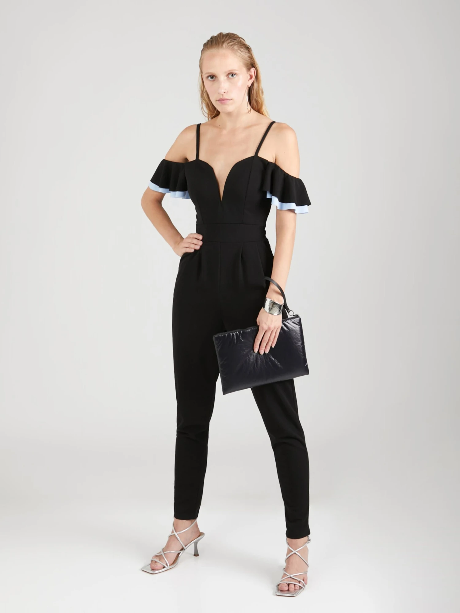 Wal G Lange Jumpsuits Jumpsuit SIMAH Dames Zwart 5 Wal G Lange Jumpsuits Jumpsuit SIMAH Dames Zwart - Afbeelding 5