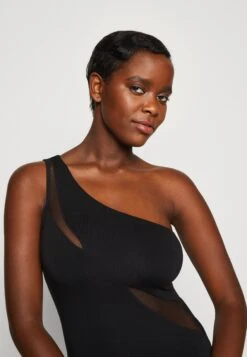 Wal G Zakera Contrast Midi Dress - Jerseyjurk - Black -Wal G 8ef30865b25a408791e5932fe89b63ed