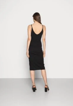 Wal G Strappy Square Neck Midi Dress - Etui-Jurk - Black -Wal G 907bbaf161e44adcb3b0c2755cf2e74a