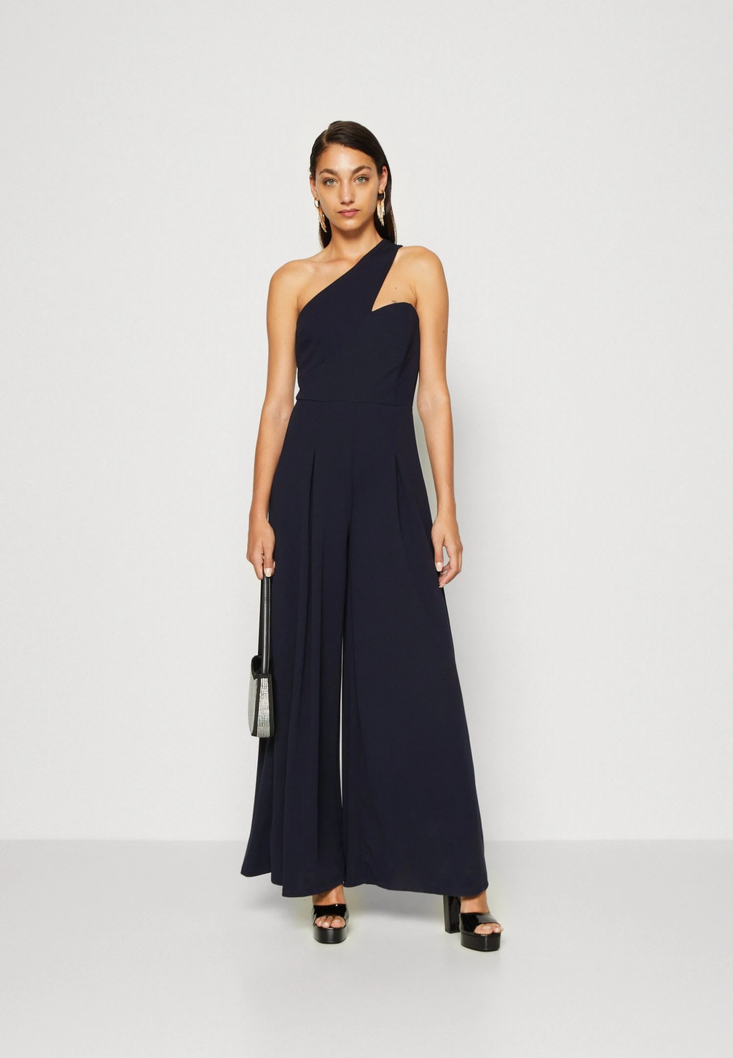 Wal G Eli One Shoulder - Jumpsuit - Navy Blue 2 Wal G Eli One Shoulder - Jumpsuit - Navy Blue - Afbeelding 2