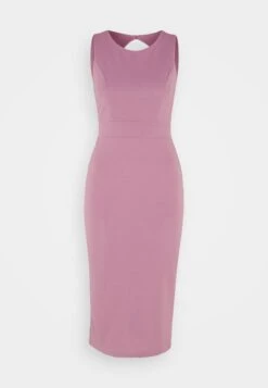 Wal G Petra Ruffle Midi - Jerseyjurk - Mauve Pink -Wal G 94d47e63f65141b8b4d240f807bd4b8e