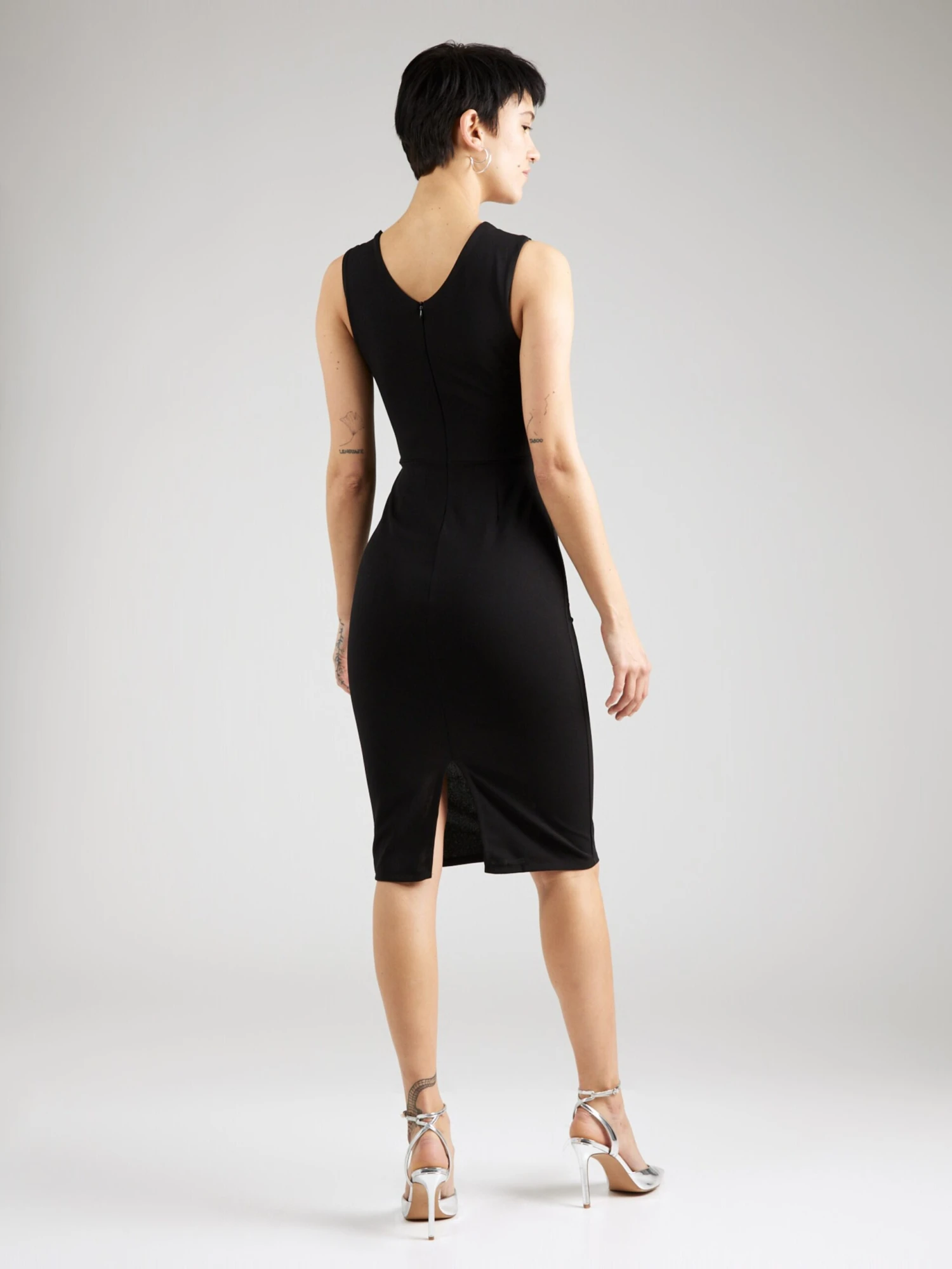 Wal G Kokerjurken Kokerjurk JOEL Dames Zwart 4 Wal G Kokerjurken Kokerjurk JOEL Dames Zwart - Afbeelding 4