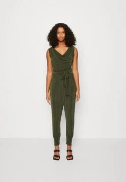 Wal G Ronny Slough Neck - Jumpsuit - Olive Green