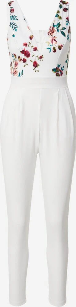 Wal G Lange Jumpsuits Jumpsuit Dames Wit