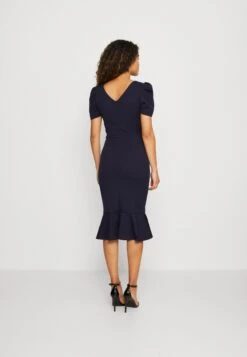 Wal G Wonda Bow Midi - Cocktailjurk - Navy Blue -Wal G a3c9b7b890d94a9fa773ddb6f2d69926