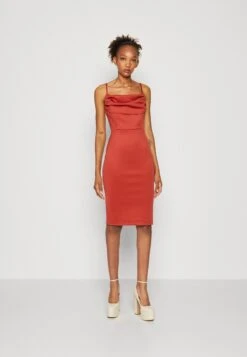 Wal G Jessy Dress - Cocktailjurk - Terracotta