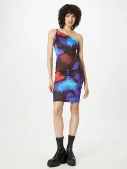 Wal G Mini Jurken Jurk VLERA Dames Blauw / Lichtblauw -Wal G acc8ef9aa7539b09f9f3d1e36dc07c4a