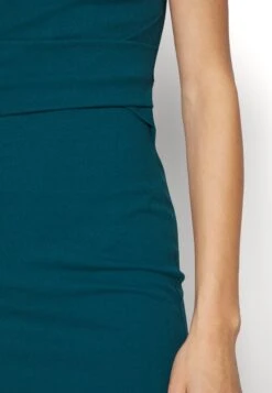 Wal G Nora Midi Dress - Jerseyjurk - Dark Teal Blue -Wal G ad0a1afc226742eb83d9eb3531bcfd4d