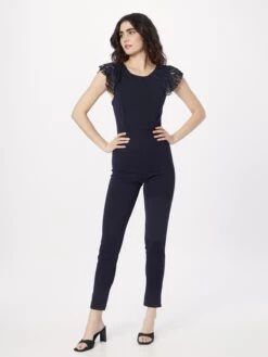 Wal G Lange Jumpsuits Jumpsuit SARAH Dames Navy -Wal G b0d6464dc8b4ba9ce501f143bc65ed33