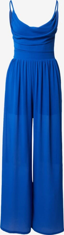 Wal G Lange Jumpsuits Jumpsuit RAIN Dames Royal Blue/koningsblauw