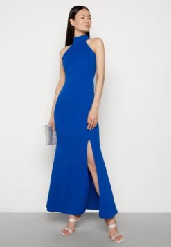 Wal G Halter Neck Maxi Dress - Galajurk - Electric Blue 9 Wal G Halter Neck Maxi Dress - Galajurk - Electric Blue -Wal G b117b94f8165423880faa056f7ec02ba