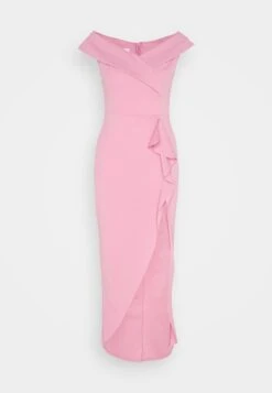 Wal G Ryan Ruffle Midi - Galajurk - Rose Pink -Wal G b56f97321b2d4ad4968f8ee1a7ba56f4