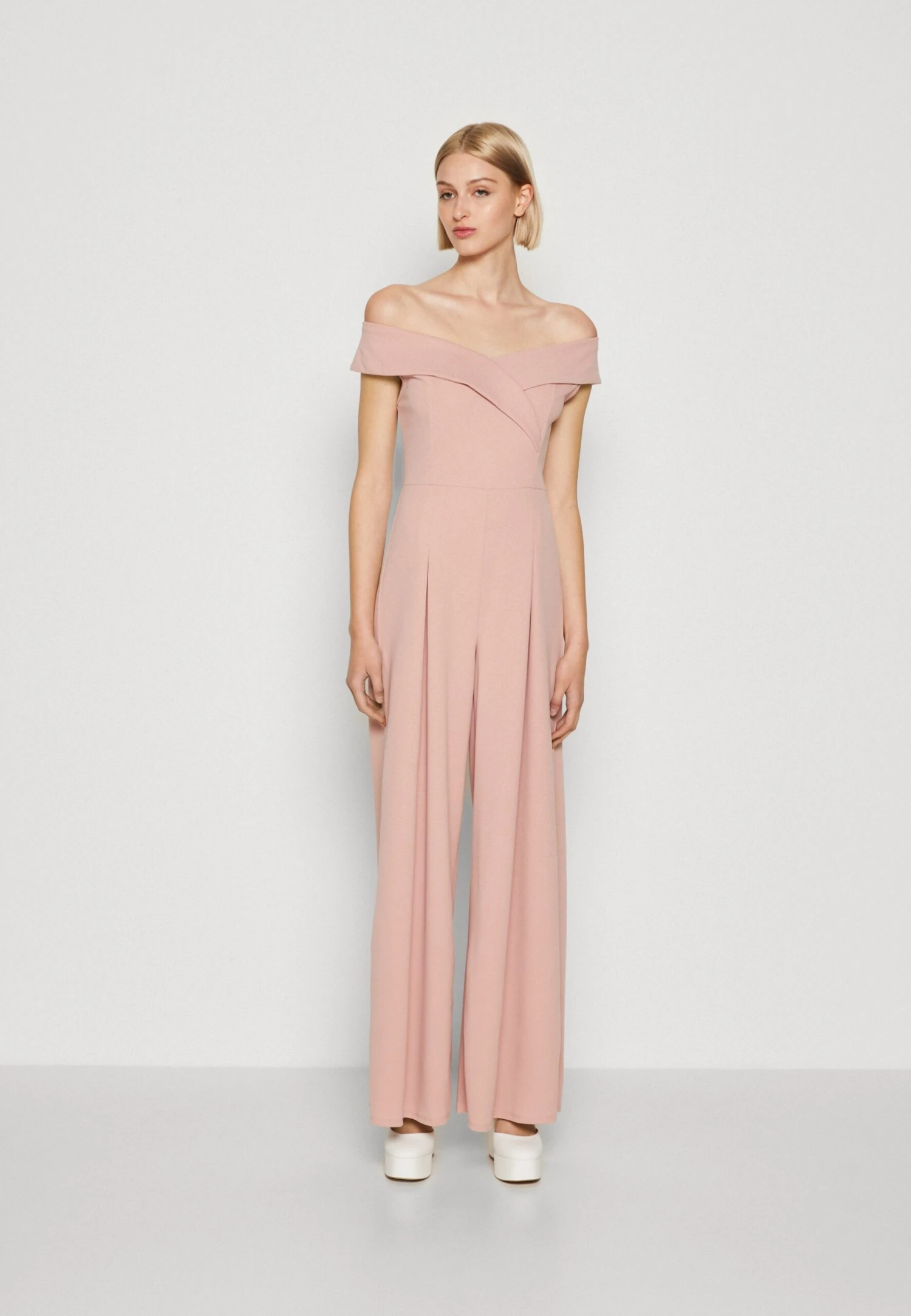 Wal G Nancy Off Shoulder - Jumpsuit - Blush Pink