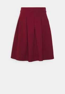 Wal G Zara Pleated Skater Skirt - A-Lijn Rok - Berry Wine -Wal G b8b52bff01aa4f1397a6d5f0f638e777