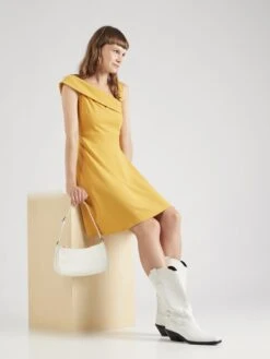 Wal G Cocktailjurken Cocktailjurk NOELLE Dames Geel -Wal G bf8eab6ac05f3b82fff13ba9c568ba6c