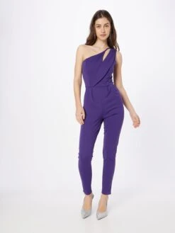 Wal G Lange Jumpsuits Jumpsuit MICA Dames Pruim -Wal G c0bc79e586bb26af13e0915f784f4fd0