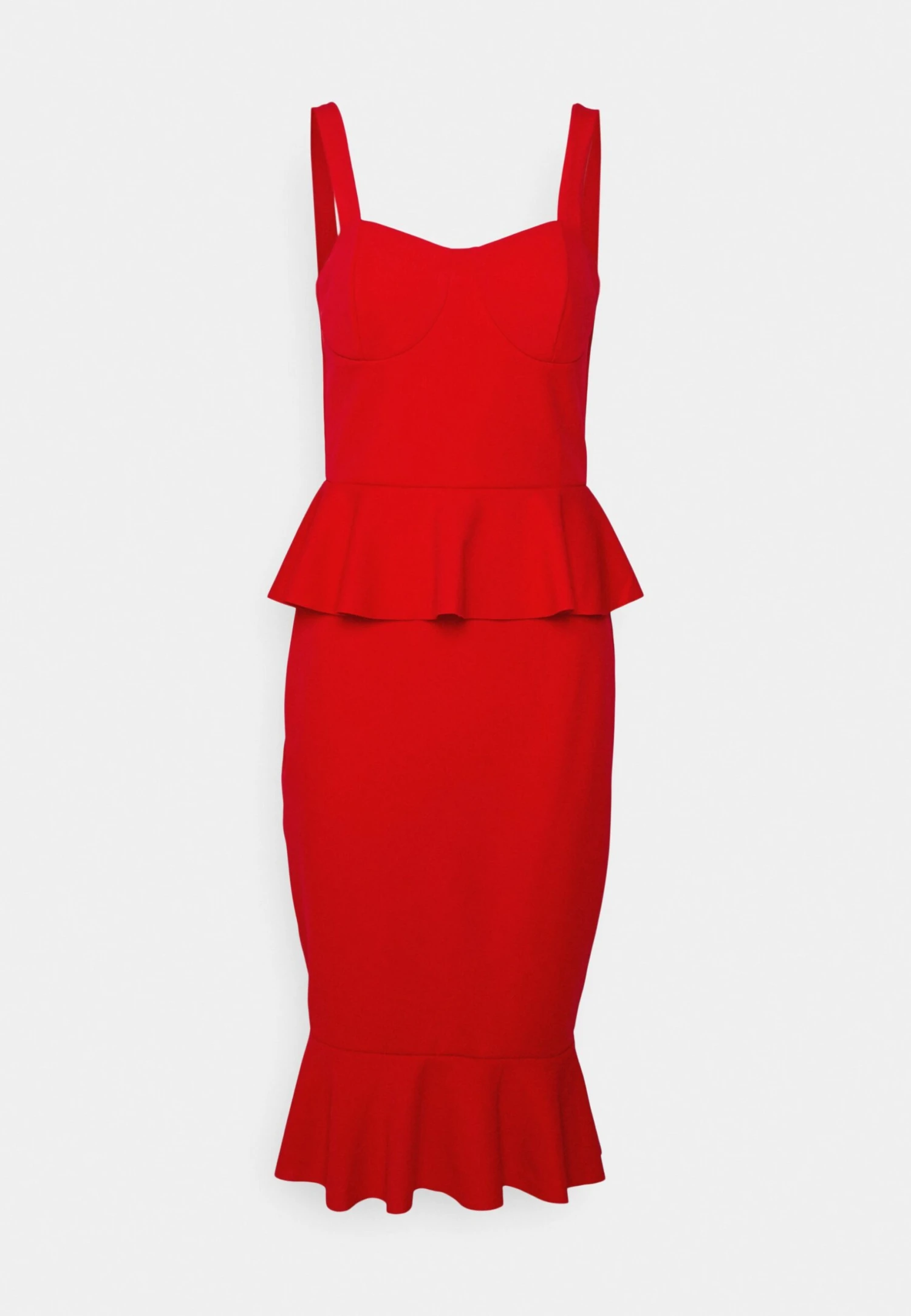 Jace Peplum Dress - Jerseyjurk - Red 5 Jace Peplum Dress - Jerseyjurk - Red - Afbeelding 5