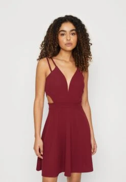 Wal G Milly Strap Skater - Jerseyjurk - Wine