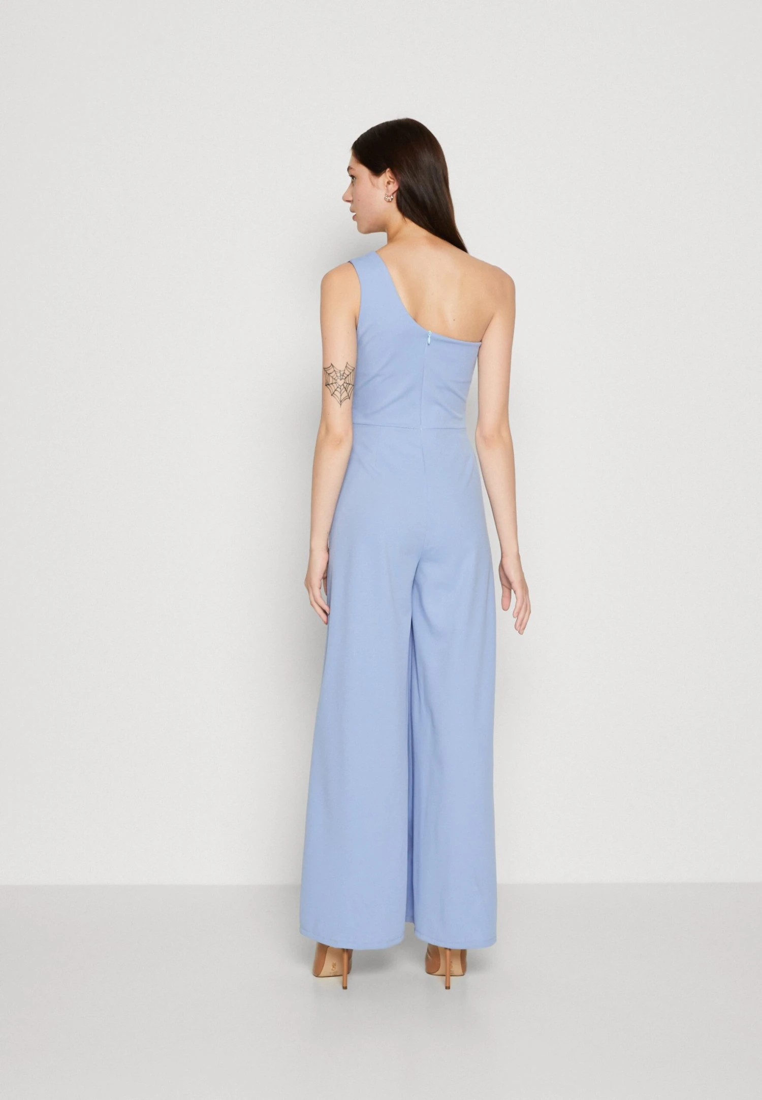Wal G Gigi Wide Leg Pleat - Jumpsuit - Powder Blue 3 Wal G Gigi Wide Leg Pleat - Jumpsuit - Powder Blue - Afbeelding 3