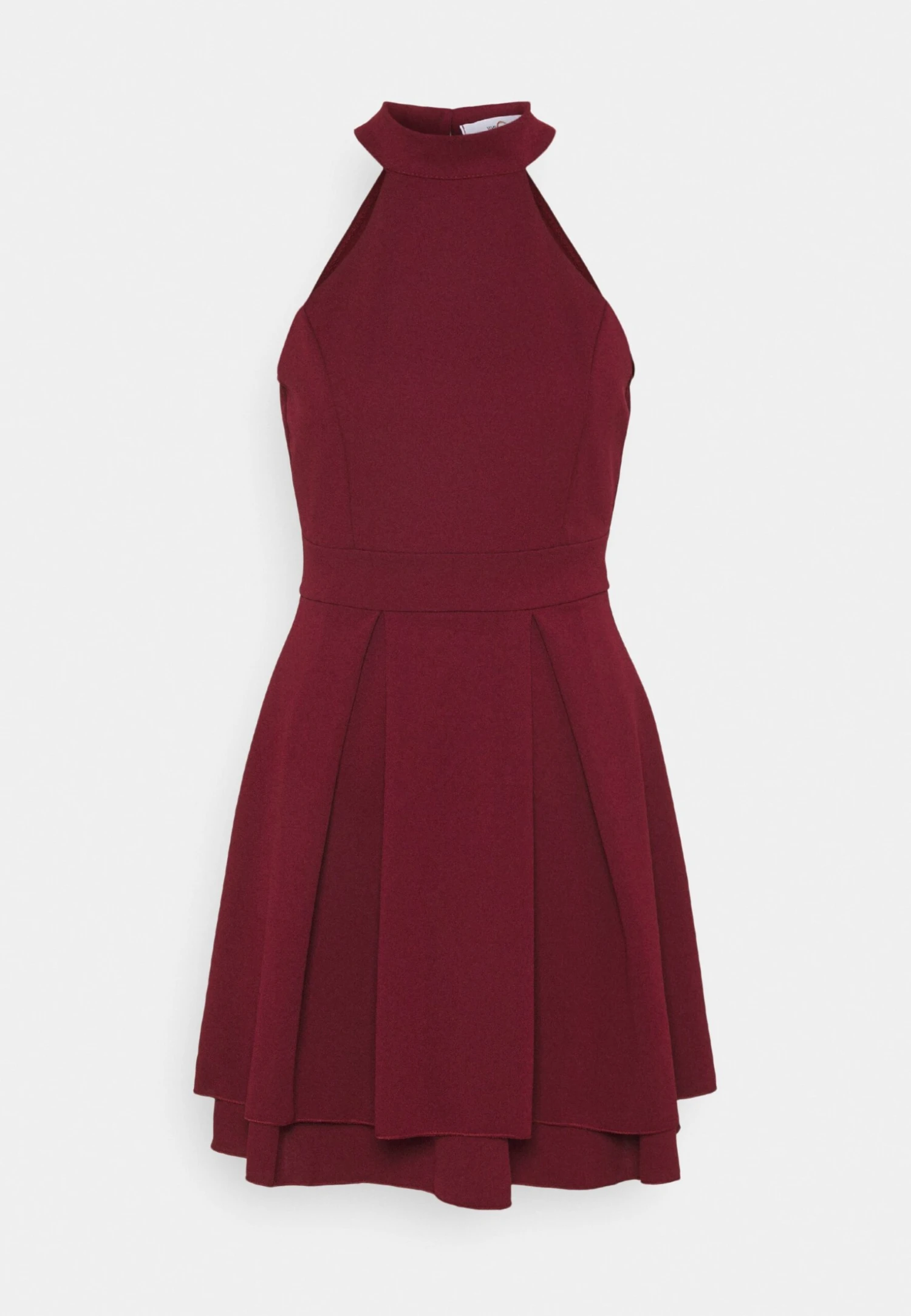 Wal G Cheryl Halter Neck Skater Dress - Jurk - Wine 1 Wal G Cheryl Halter Neck Skater Dress - Jurk - Wine