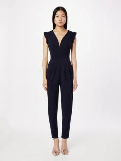 Wal G Lange Jumpsuits Jumpsuit Dames Navy -Wal G c8e1ef4796d03740b4bf1bd3cd3d756a