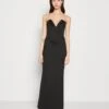 Wal G Dolly V Neck Maxi - Jerseyjurk - Black