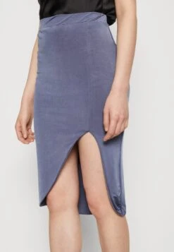 Wal G Party Ty Midi Skirt - Kokerrok - Denim Blue -Wal G c9bc7730df034cc59b9da808cc14f2f9