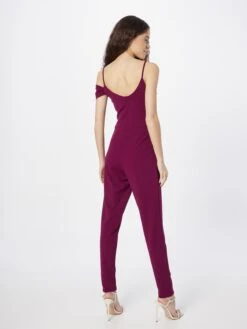 Wal G Lange Jumpsuits Jumpsuit HARRIETTE Dames Pruim -Wal G ca9d67433e5e85758b6b2566e3044d1f