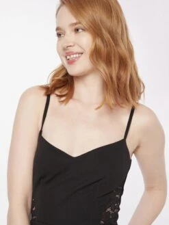 Wal G Midi Jurken Jurk TIZA Dames Zwart -Wal G cfa328588d3c0affea1f9cda0a5f71a5