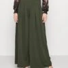Venisa Wide Leg Trouser - Broek - Dark Khaki