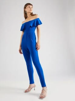 Wal G Lange Jumpsuits Jumpsuit CHRISTINA Dames Blauw -Wal G d1ceda7fb0f931553e1798719f90fbfb