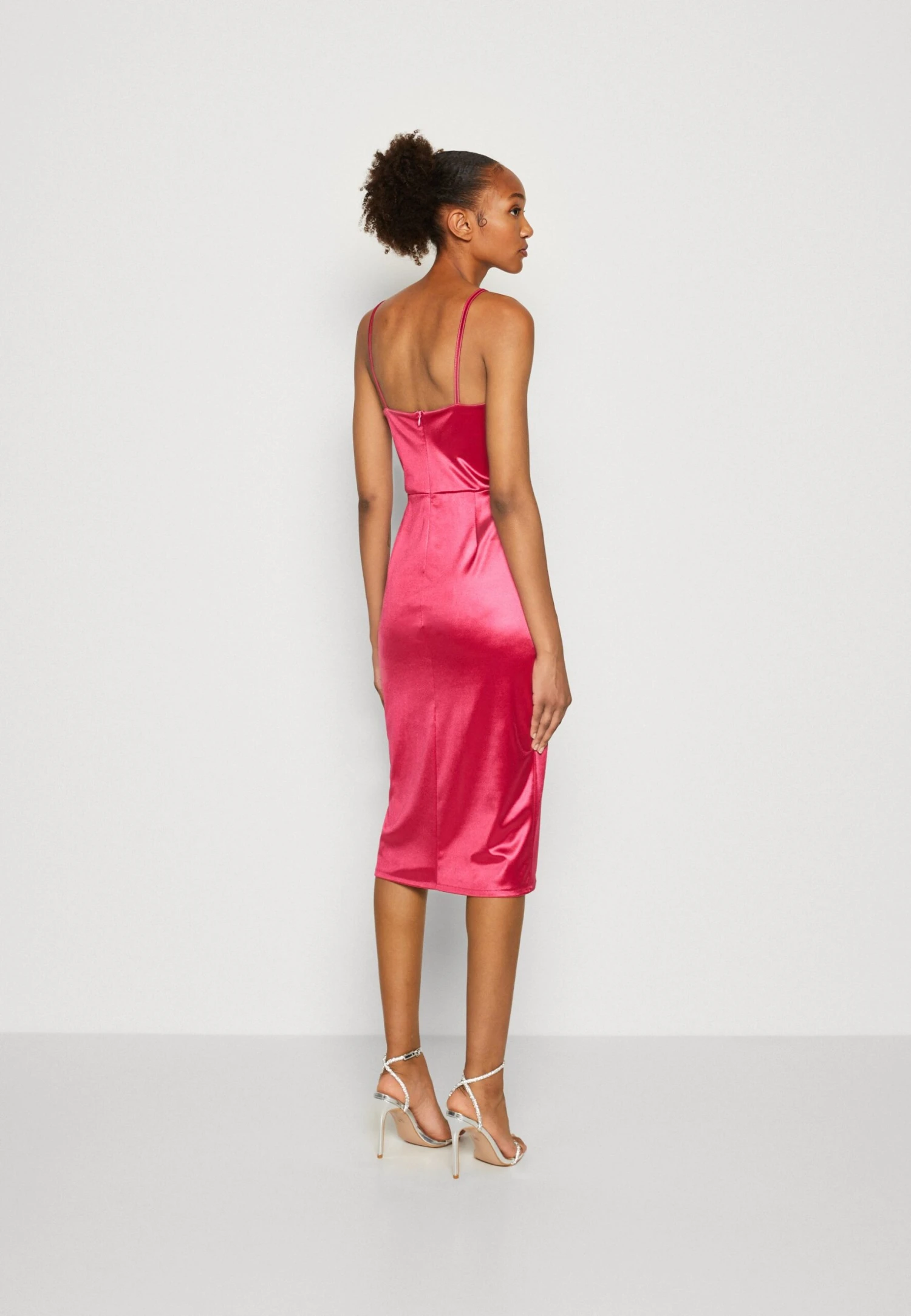 Wal G Saira Midi - Etui-Jurk - Fuchsia 3 Wal G Saira Midi - Etui-Jurk - Fuchsia - Afbeelding 3