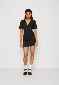 Wal G Jack Rouched Mini - Etui-Jurk - Black